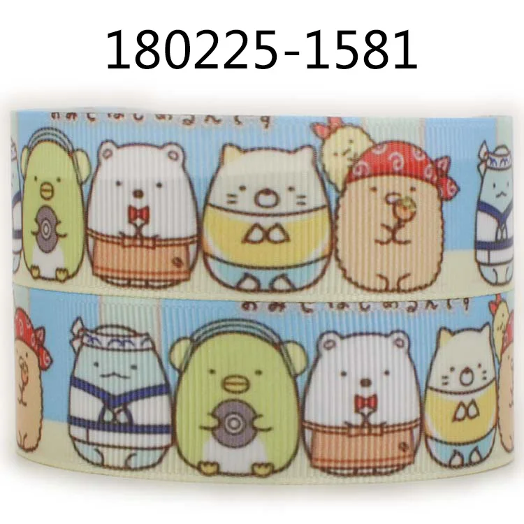 Новые поступления 50 ярдов sumikko gurashi с принтом персонажа корсажные ленты - Цвет: 180225-1581