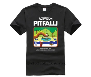 

Printed T shirt crew neck short sleeve casual Ctivision Pitfall Atari 2600 G200 Ultra Men Funny Cartoon T Shirt 100% Cotton
