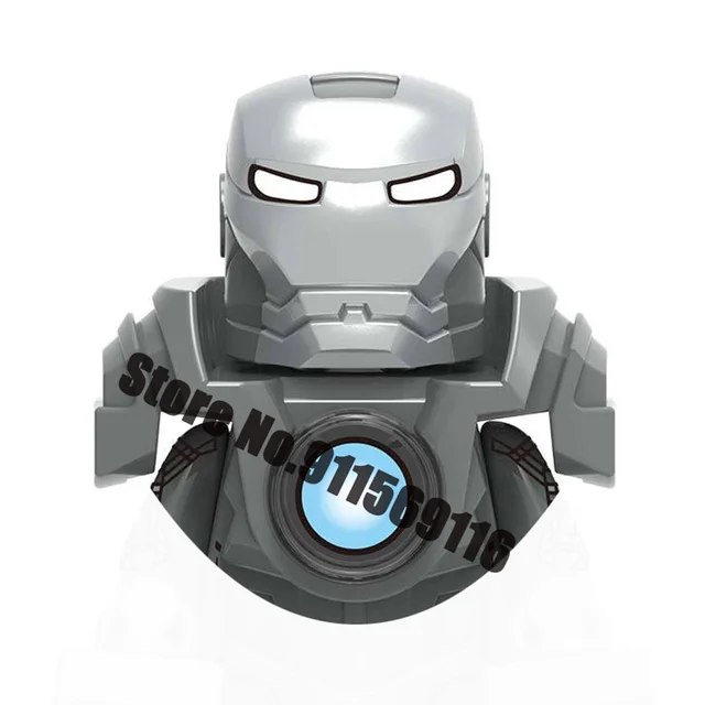 Superhero Iron Man Building Blocks Bricks Pepper Ultron Tony Stark Mark War Machine Action Figures Kids Toys Christmas Gifts H-X1226