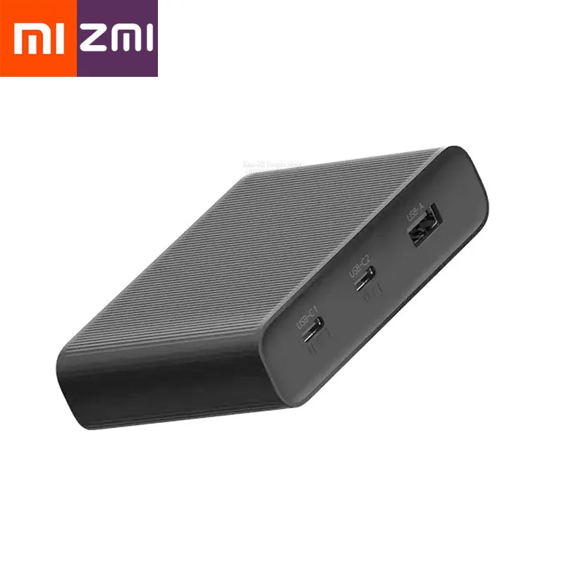 

Original Xiaomi ZMI Desktop Charger 65W 3 Port PD3.0 USB 2C1A For Android iOS Switch PD 3.0 QC Smart Output Max Solo c1-65w c2-1