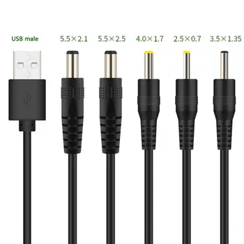 

USB to DC Port Charging Cable Power Supply Cord Line DC/5.5x2.1 DC/5.5x2.5 DC/3.5x1.35 DC/4.0x1.7 DC/2.5x0.7
