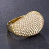 Milangirl haute qualité grand CZ anneaux Bling anneaux pour les femmes de mariage fiançailles bijoux de mode ► Photo 2/6