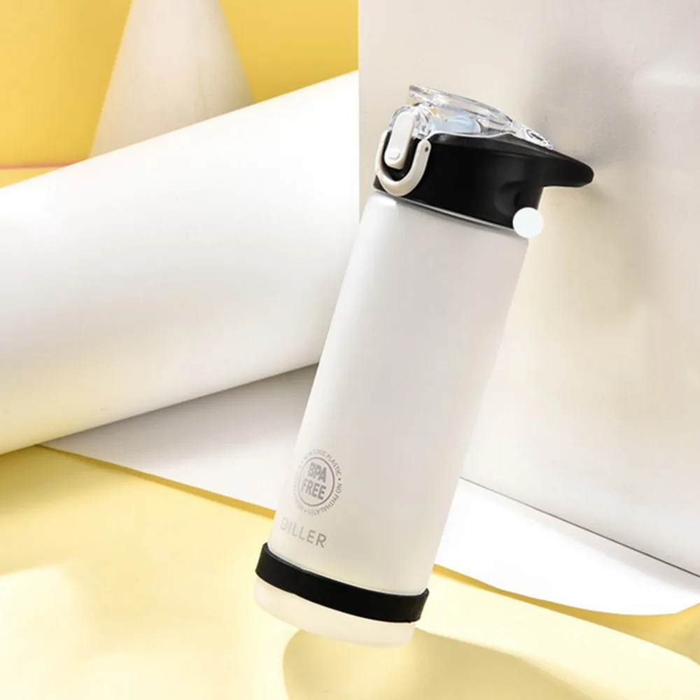 Матовая бутылка для воды с соломинкой BPA Free Tritan материал непротекающая чашка 550 мл 750 мл 850 мл чайник для любителей фитнеса