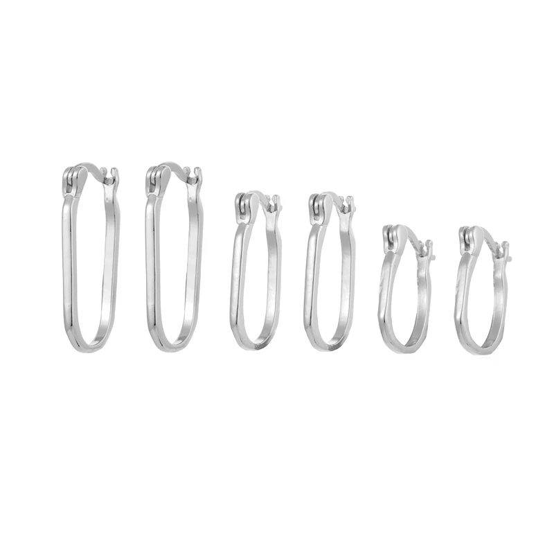CRMYA Gold Silver Filled Several Sizes Hoop Earring CZ Zircon Heart Higgle Earrings For Women Jewelry Wholesale Aretes De Mujer