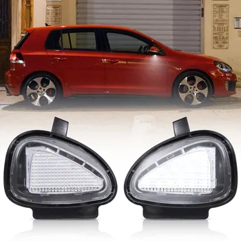 

LED Front Under Side Mirror Puddle Lamp Module For VW Golf Mk6 VI GTI Golf 6 Cabriolet Car Light OEM# 6R0945291 6R0945292