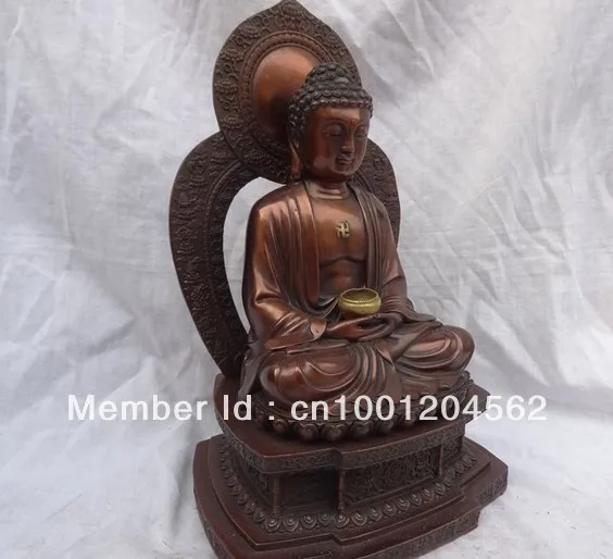 003746 тибетская Буддийская бронза серебро GANESHA INDISCHER GOTT статуя Будды 15 см 1,0 кг