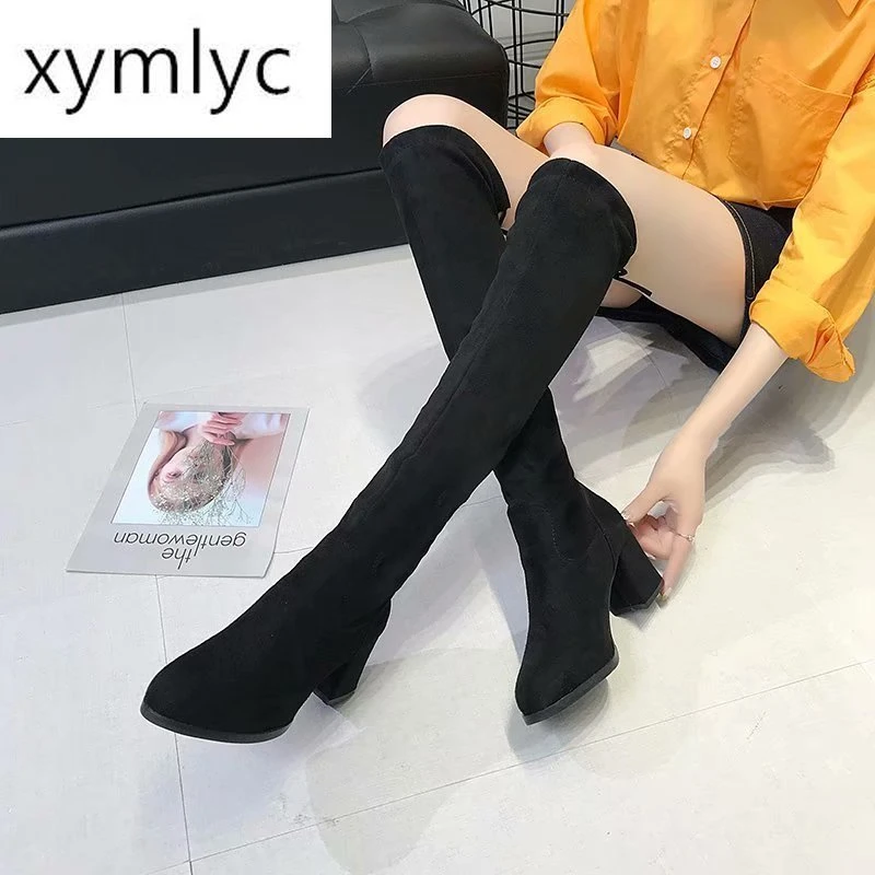 slim fit thigh high boots