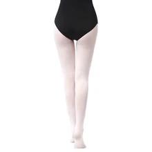 Однотонные белые танцевальные колготки; Балетные Колготки для взрослых