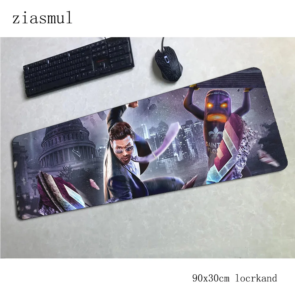 Saints row коврик для мыши 90x30 см компьютерный коврик для мыши день рождения padmouse Domineering Коврик Для Мыши Эргономичный гаджет офисные настольные коврики