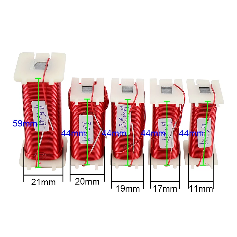 스피커 크로스오버 인덕턴스 구리 주파수 분할기 코일, 무산소 구리, 0.8mm, 2.0mh, 1 개