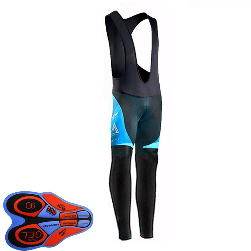 only bib pants 11 Ropa Ciclismo Men cycling long sleeve jersey bib pants set autumn breathable road bicycle clothing bike sports uniform Y112201 - Цвет: only bib pants 11