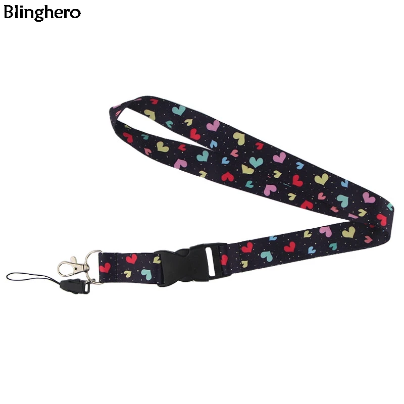 2 Blinghero любовь протектор Lanyards крутой шнурок для ключей телефон ключи ID значок шеи ремень шнурки для подвешивания Lanyards BH0193 - Цвет: 2