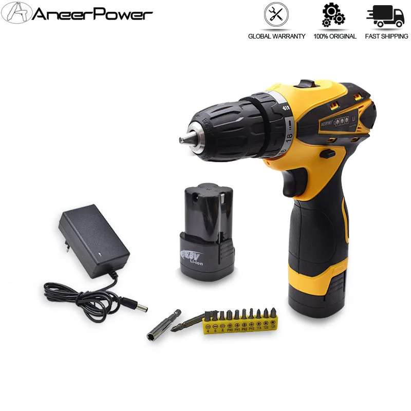 

1500 Ma Battery Capacity Drill 16.8V Mini Cordless Drill Home Power Tools Screwdriver Electric Drilling Batteries Screwdrivers