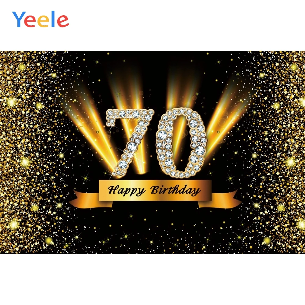 NZY08344 Yeele 7x5ft день рождения Золотой горошек блестки Плакат Индивидуальные Фотофон фон фотографический фон для фотостудии - Цвет: NZY08344