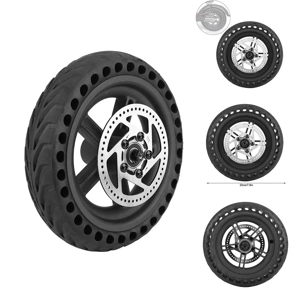 

Electric Scooter Wheel Rear Tire Wheel Hub Disc Brake Set On For Xiaomi Mijia M365 Electric Scooter Tire Part Explosion-proof