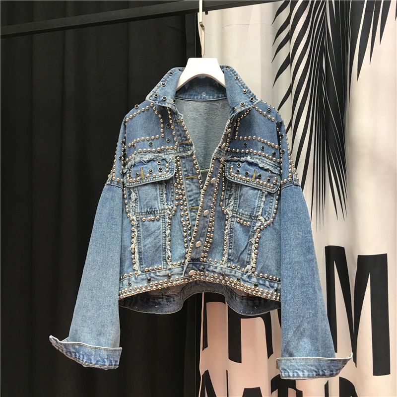 diamond jean jacket