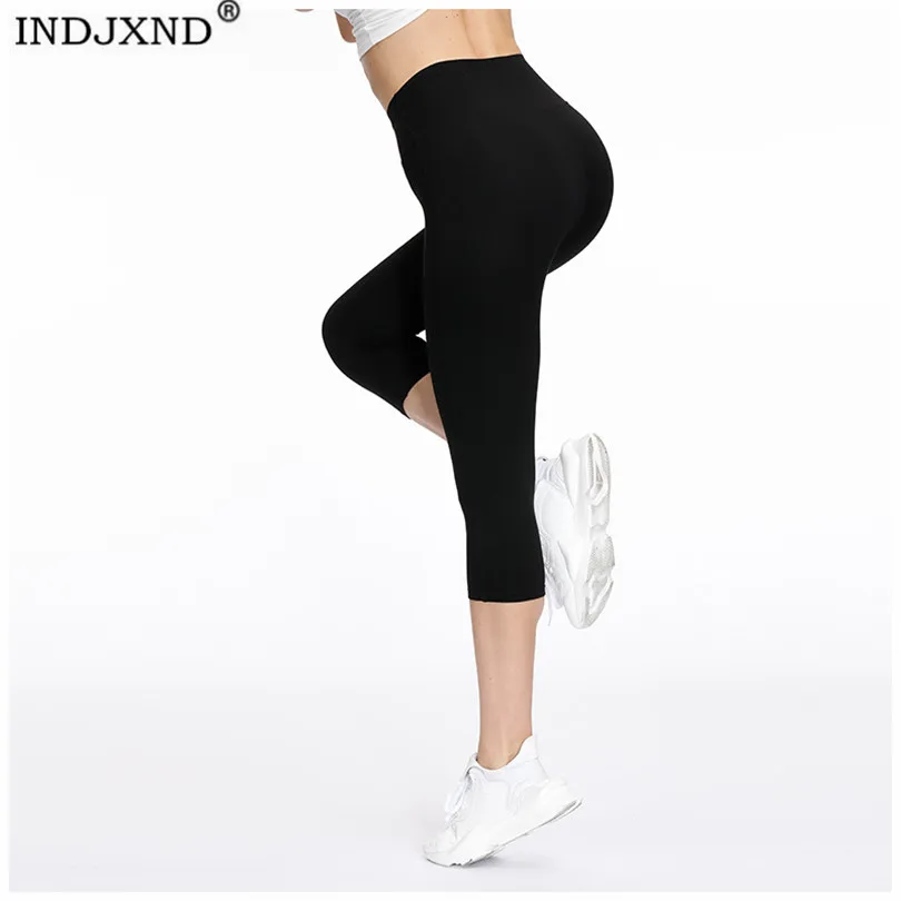 

INDJXND Push Up Leggings Women Legins Fitness High Waist Leggins Plus Size Capris Workout Anti-denim Jeggings Sport Leggings