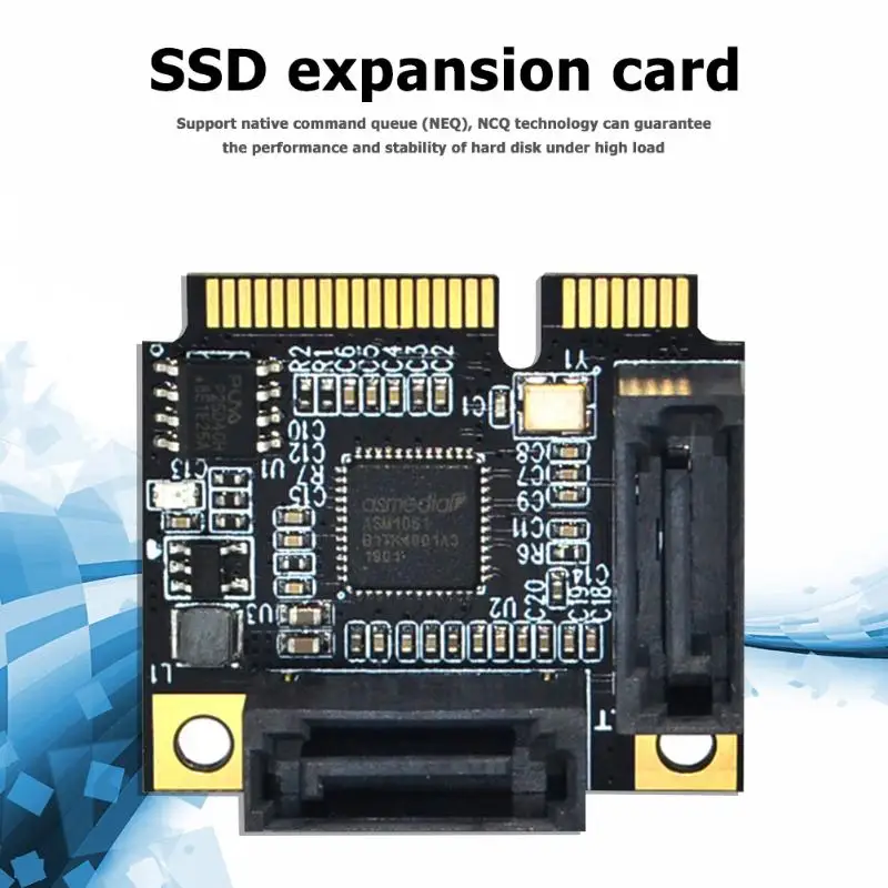 Внешний SSD карта расширения отличное мастерство и долговечность твердотельный жесткий диск мини PCI-E к SATA3.0 адаптер