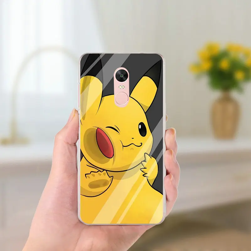 Picture 6 Милые чехлы с рисунком Пикачу для Xiaomi Mi Max 2 3 4 4C 4i 5 5S 5X6 6X8 9 SE A1 A2 Plus Lite, мягкие силиконовые чехлы из ТПУ для телефона - Цвет: Picture 6