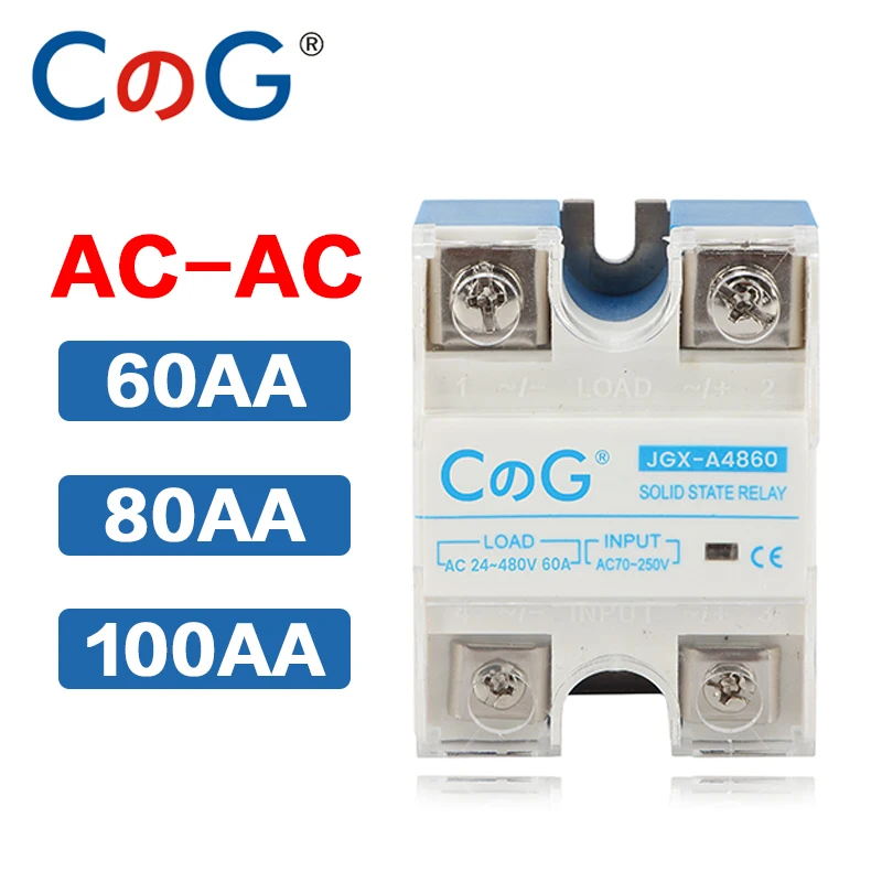 CG SSR 60AA 80AA 100AA Однофазное реле управления переменным током 480 В переменного тока
