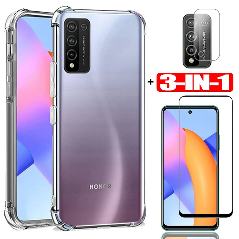 capa стекло + чехол на хонор 10х lite чехлы honor 9a huawei 10x телефон 10i/10lite glass case 10 x 9а хуавей