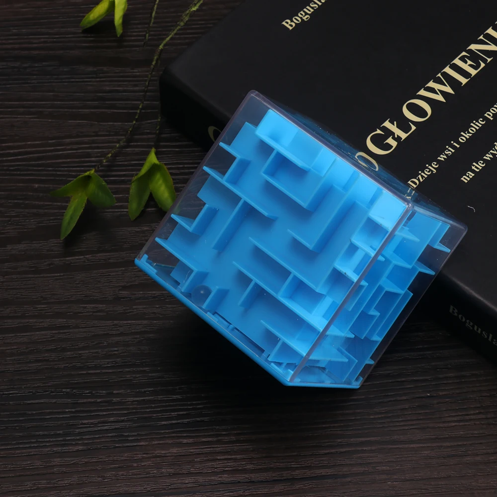 3D куб головоломка Лабиринт копилка коробка для хранения монет мозговая буря игра малыш игрушка подарок