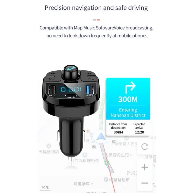 BT29 автомобильный беспроводной Bluetooth 5,0 комплект fm-передатчик U диск TF карта lcd громкой связи Автомобильный MP3-плеер fm-модулятор автомобильные аксессуары