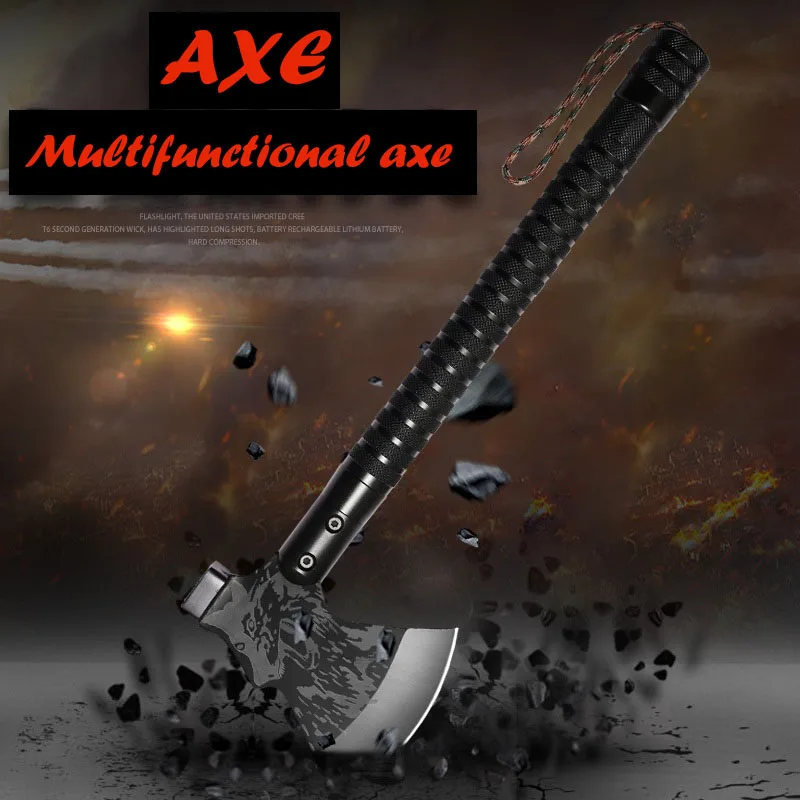 

Field equipment Tomahawk fire axe mountain axe engineer axe multi-function survival tactical axe chopping firewood axe