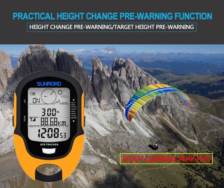 500 to 9000m Multifunctional Electronic GPS Beidou System Altimeter w/ Compass 