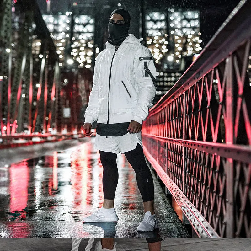 Новинка 2020 зимняя мужская куртка с капюшоном повседневная легкая теплая