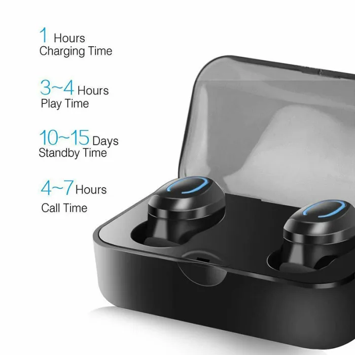 Беспроводные Bluetooth наушники, мини портативные наушники с шумоподавлением и зарядным устройством GV99