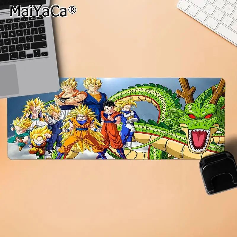 LockEdge 30x80cm MaiYaCa ваши собственные коврики аниме Dragon Ball Z Dragon Ball Goku компьютерные игровые коврики геймер скорость мыши розничная резиновый коврик для мыши - Цвет: LockEdge 30x80cm