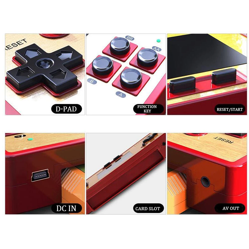 Портативная портативная игровая консоль Карманный игровой плеер встроенный 89