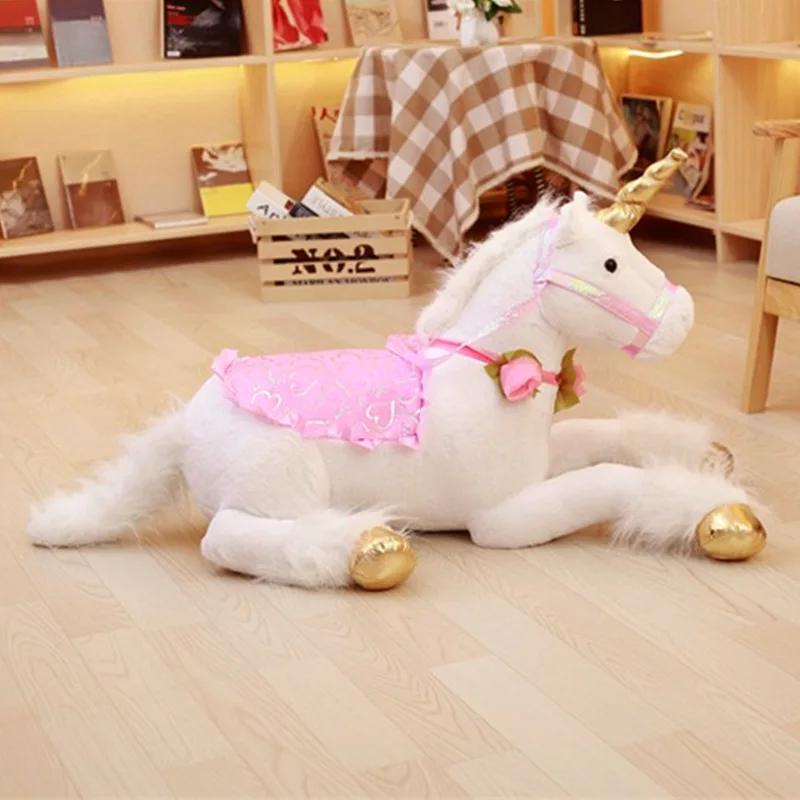 

85CM Kawaii Peluche Licorne Plush Toys Stuffed Doll Brinquedos Soft Animal Cute Simulation Unicorn Children Birthday Gift