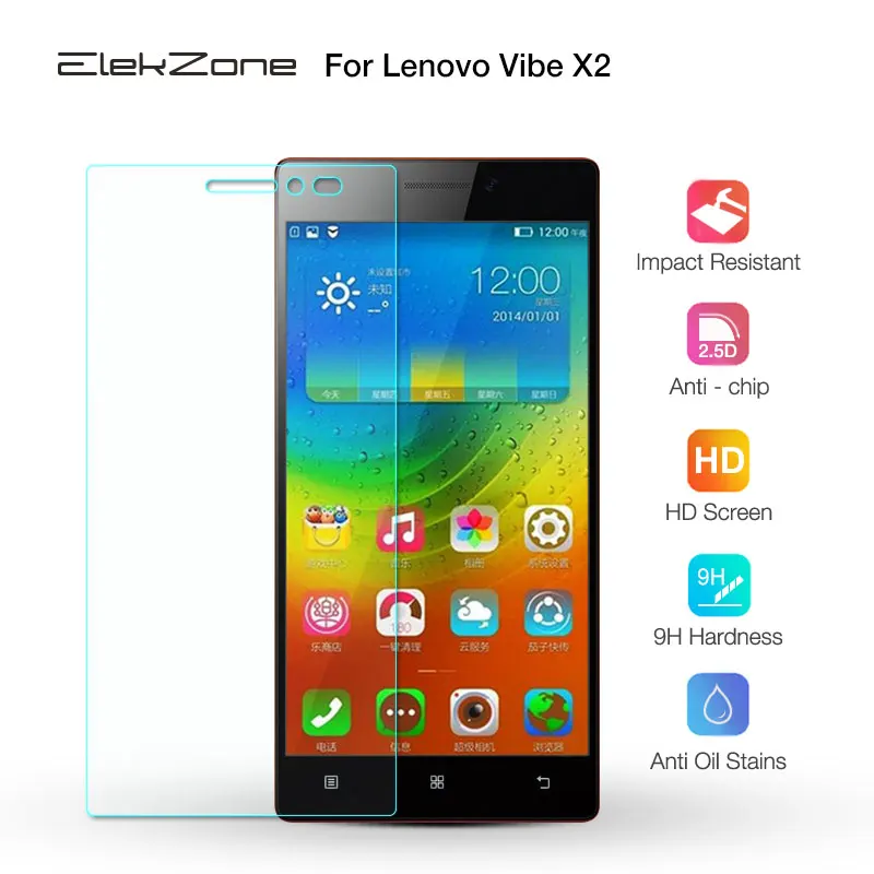 Премиум Защитная пленка для Lenovo Vibe X2 твердость HD закаленное стекло