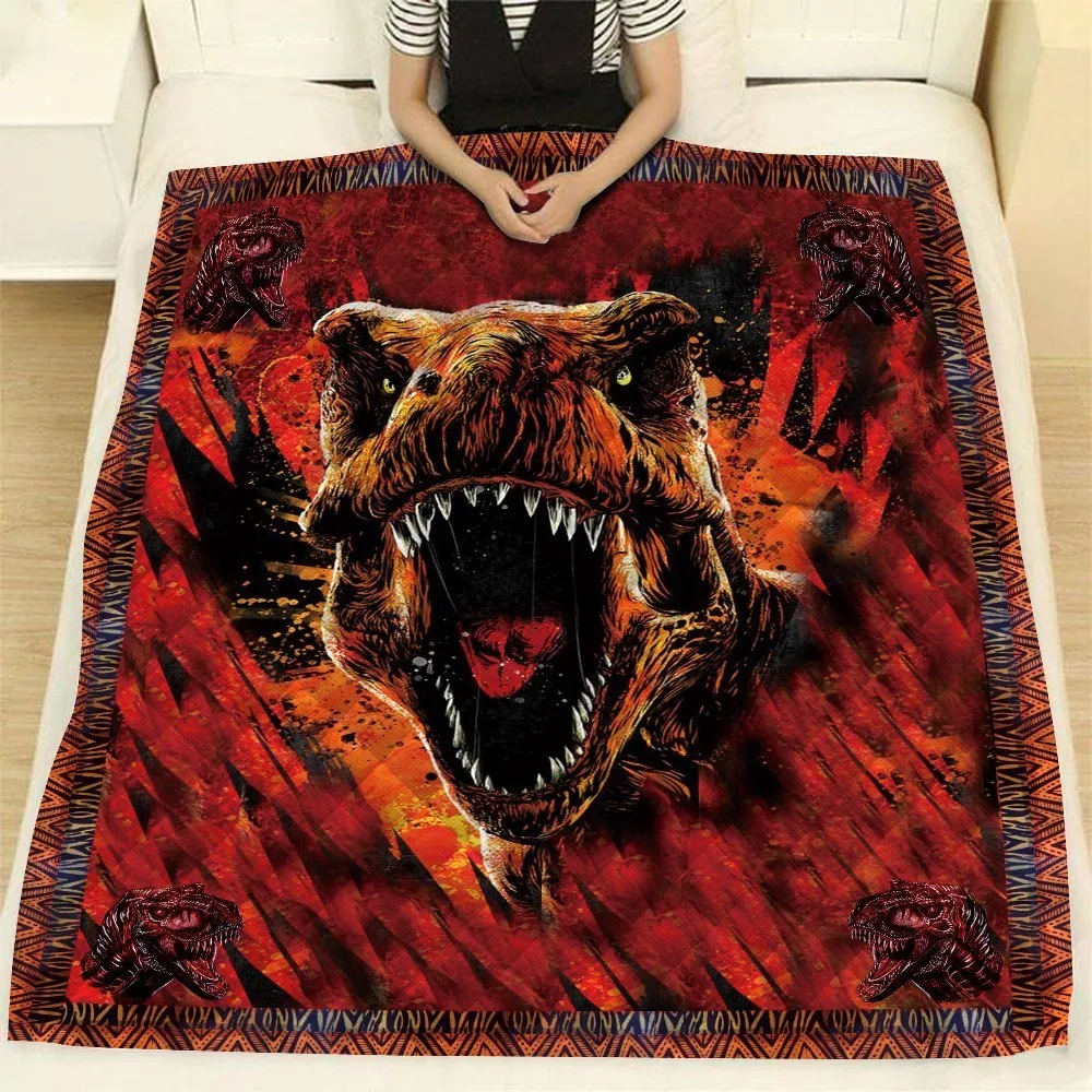 Summer-Jurassic-Park-Print-Quilt-For-Kids-School-Adults-Bed-Soft-Warm-Thin-Blanket-Cotton-Quilt