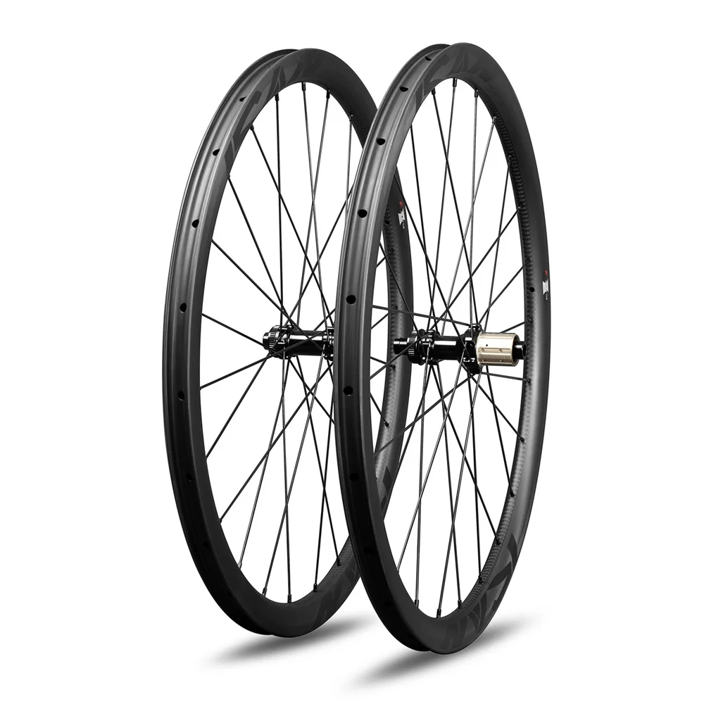 ICAN carbon road disc 35/40/45/50/55 мм колеса Novat ec D411/D412 UD matt 24/24H комплект колес для велокросса