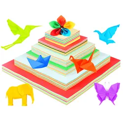 Kingergarden Set de juguetes de dibujos animados para niños, Set de manualidades hechas a mano y plegables de papel de Color, juego de arte DIY, juguetes educativos de aprendizaje, 50 unids/set por Set