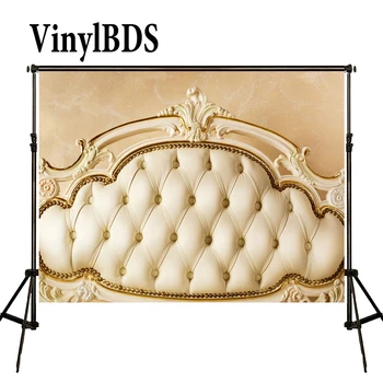 

VinylBDS Newborn Baby Backdrops White Headboard Bed Background Naked Baby Background Large Size Seamless Photo