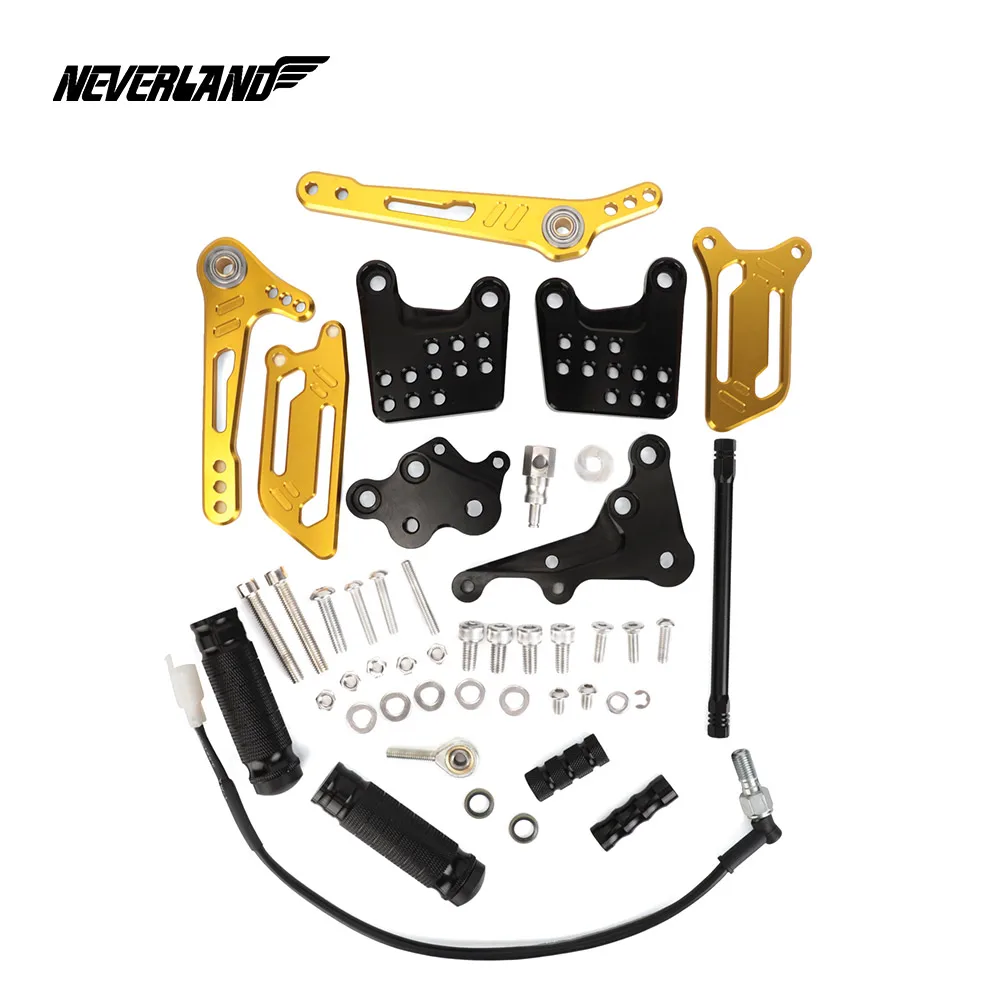 Золотисто-черный для Suzuki GSX-R750 GSXR750 GSXR 750 1996-2005 мотоциклетные регулируемые наездники задние наборы Rearset подножка подножки D40