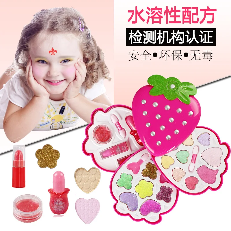 

Connaught CHILDREN'S Makeup Cute Strawberry Girl Performance Cosmetics Set Safe Non-toxic Play House Toys 102