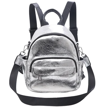 

Women'S Backpack Casual Versatile Shoulder Bag Korean Travel Backpack College Wind Bag Korean Bag Silver