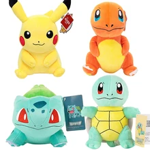 

Pokemon Plushies Charmander Squirtle Kawaii Pikachu Bulbasaur Jigglypuff Lapras Eevee Anime Stuffed Toy Doll Gift for Kid