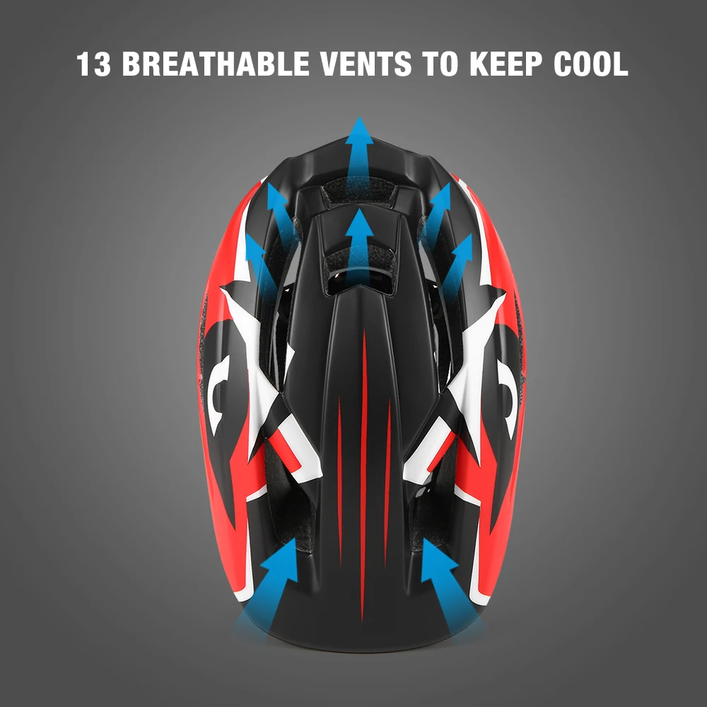 Детский велосипедный шлем Lixada съемный с полным лицом детский спортивный для