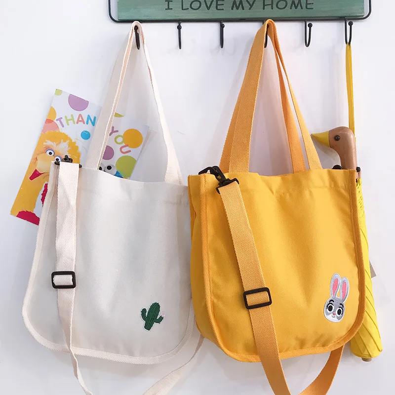 

Bag for women Ins new macarons one shoulder portable diagonal canvas bag active lunch bucket bag chick novelty