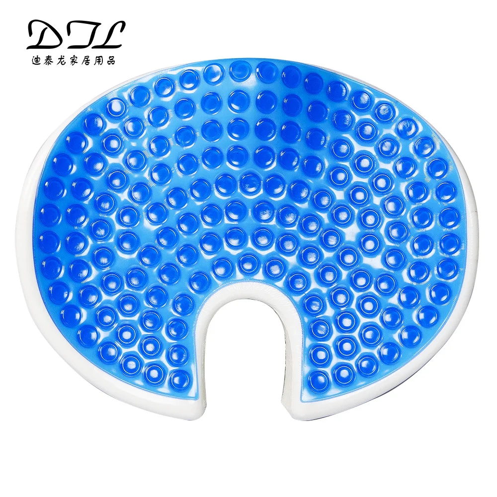 Gel Cushion Gel Seat Cushion Hip Cushion Memory Foam Mat round Cushion Seat Cushion Office Ice Pad