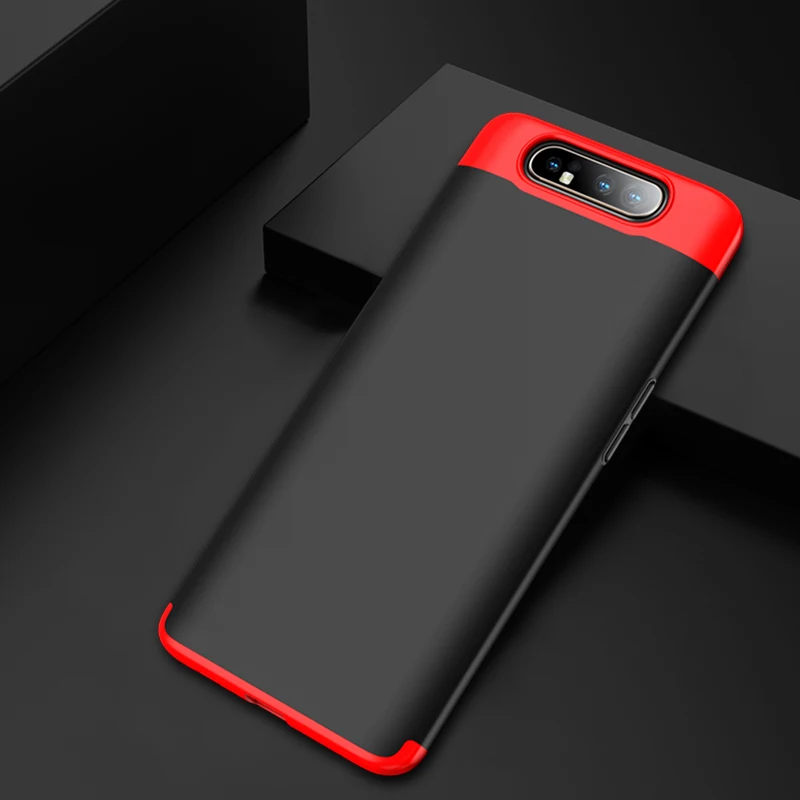 360 градусов для samsung Galaxy A90 A80 A70 A60 A50 A40 A30 A20 A10 M40 M30S M20 M10 чехол 3 в 1 жесткий защитный чехол матовый чехол