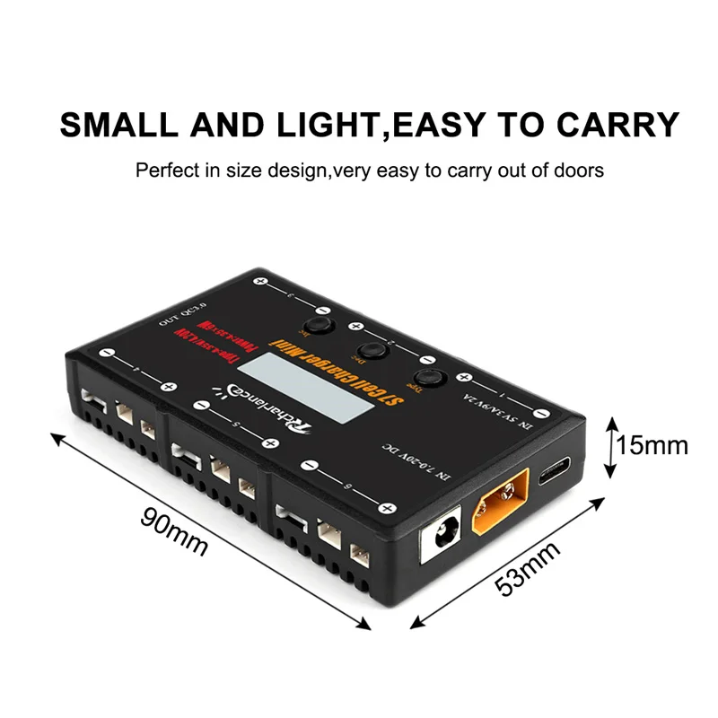 S7 1S зарядное устройство 6 каналов 6x4 35 Вт LiPO LiHV с USB Micro MCX mCPX MOLEX красочный экран для