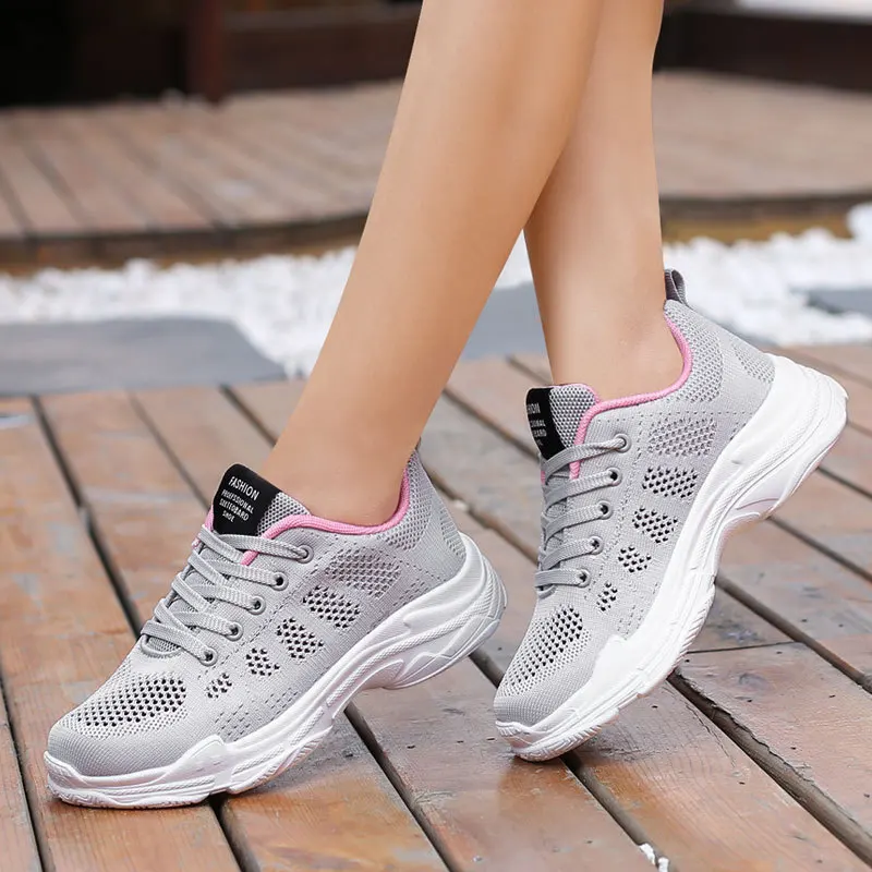 

Hollow out Mesh Shoes Summer New Style Korean-style Punched Sheet Surface Running Shoes Mesh Fly Woven Casual Sports Shoes Fashi
