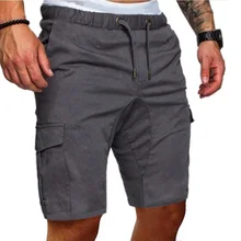 Мужские летние шорты, военные армейские Карго спортивные повседневные короткие штаны, брюки с карманами
